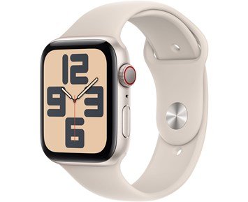 Apple-Watch SE GPS + Cellular 44mm Starlight Aluminium Case with Starlight Sport Band - M/L - B-vare-Mer å sette pris på. For mindre.-Personal 