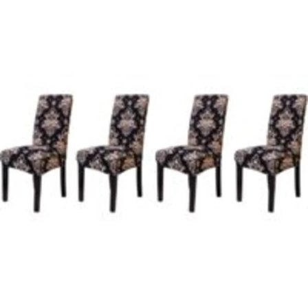 Storlek 4 osaa XL Elastinen tuolinpäällinen (4 kappaleen setti)