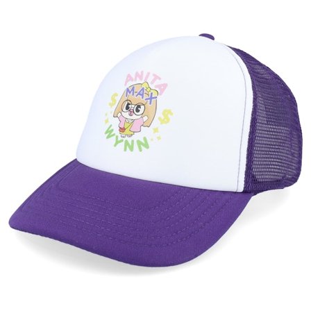 Iconic - Violett Trucker Cap - Anita Max Wynn Foam Purple/White Trucker @ Hatstore