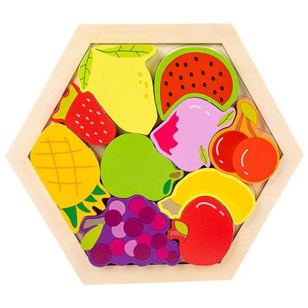 Montessori treleker 3D anaimal puslespill matematikkleker-WELLNGS A3