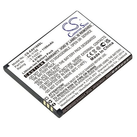 Batteri til SmartPhone, mobil til Emporia Touch Smart, Touchsmart V188 og andre.