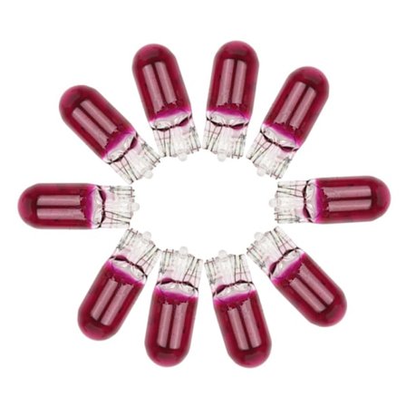 10 stk Lilla T10 12V 5W Bilinteriør Dashboard Dash Panel Måler