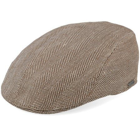 Wigéns - Ivy Modern Cap Brown Flat Cap Flatcap Brown Cap - @ Hatstore