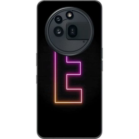 Kompatibel Mobilcover til Nothing Nothing Phone (3a) Pro Minimalistisk neonbogstav E i lyse farver mod mørk baggrund i moderne og stilren design
