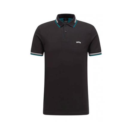 Hugo Boss Polo Paul Curved Sort, Herre