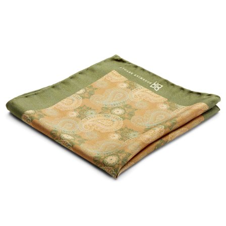 Lenço de Bolso Brux em Seda Bryon para homens - Lenços de bolso estampados