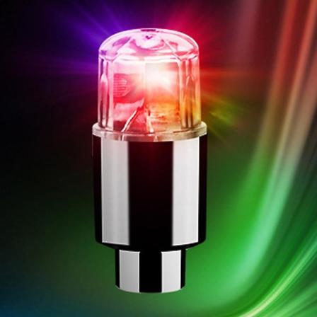 Led dekkventiler Cap Lys For Bil Motorsykkel Sykkel Hjul Dekk Fargerik Lampe Sykkelnav Glødende Pære Bil Dekorasjon Tilbehør| | Colorful light