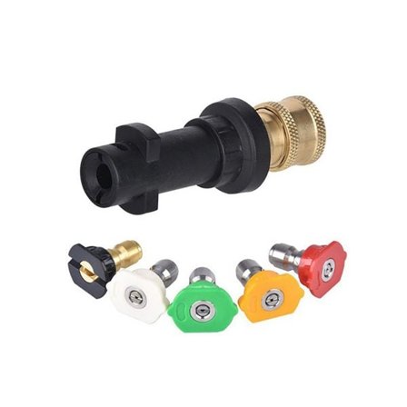 Hurtigkoblingsadapter og 5 mundstykker til Kärchers K-serie