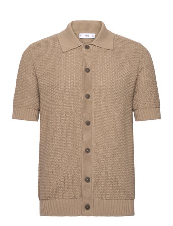 Mango | Cotton Knit Shirt | L