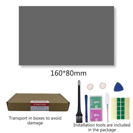 Thermal dyna Honeywell - PTM7950 Fasbyte silikondyna Material Bärbar CPU GPU silikonfettkudde