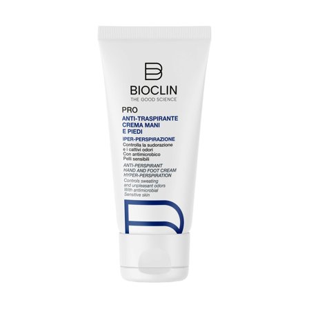 BIOCLIN Pro Anti-Traspirante Crema Mani E Piedi 50ml - Deodorante Crema