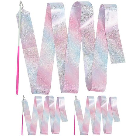 3 stk Gymnastikkbånd Fitness Gymnastikkbånd Gymnastikk Performing Dance Ribbon