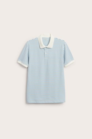 Kappahl | Koszulka polo w paski Niebieski L | Niebieski