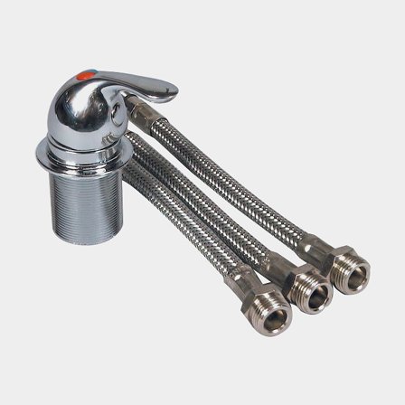 Misturadora monocomando para barco Barka MI 2000/1, 3/8" G (BSP), latão cromado