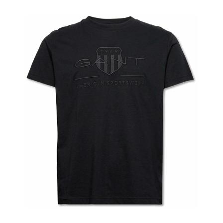 Gant - T-shirts - Svart - Herr - Storlek: M, Herr, Storlek: M