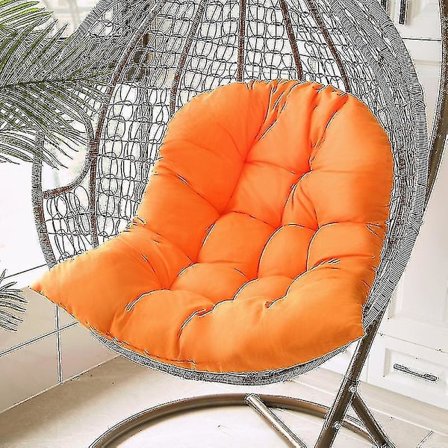 Svart Hängande Korg Kudde Gung Rotting Stol Kudde Vagga Kudde