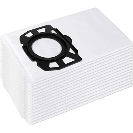 15 kappaletta kuitukangassuodatinpussia Kärcher 2.863-006.0 KFI 487 -vaihtopussit WD4 WD5 WD6 WD5P WD6P Premium MV4 MV5 MV6 -suodatinpussit