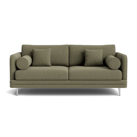 Florence 2 personers sofa - Nordic Grøn - 190x95x82cm - Inkl. 4 puder - Elegant & Robust 2 personers sofa