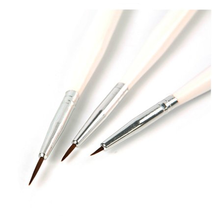 3st nagelpenslar för nail art