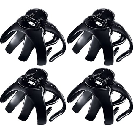 4 Styk Grip Octopus Clip Spider Hårklemme Klemme Clips Octopus Ja