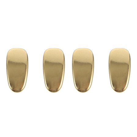 4-pakning med briller titan neseputer neseputer briller reparasjonsutstyr (gull) (1.5X0.3X0.3cm, gull)