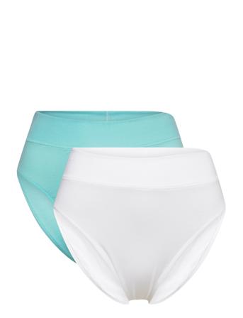 Elastic 2-Pack Brief Lingerie Panties High Waisted Panties Valkoinen Calida
