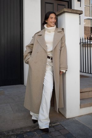 NA-KD Oversize-Trenchcoat - Trenchcoats - Beige - EU 34