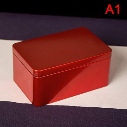 IC Järn teburkar metallförseglad förvaringslåda för kakgodispaket Röd