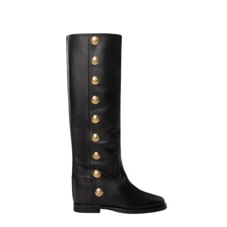 Via Roma 15, Over-knee Boots Czarny, Kobieta, Rozmiar: 37 EU