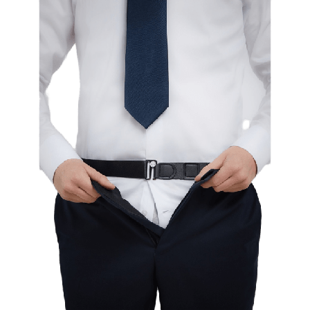 John Henric Shirt Stays Waist Kostymtillbehör Herr Svart ONESIZE