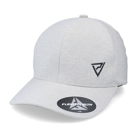 Padelville - Grey - flexfit - Cap - Black Insignia Delta Seamless Grey Mel Flexfit - Hatstore