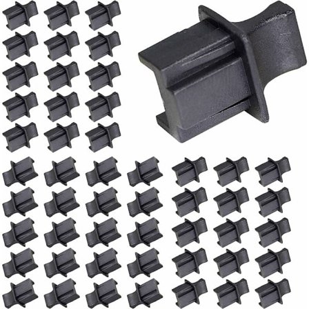 RJ45 Ethernet Hub Port Dammskydd av FENGQLONG 50 st Svart