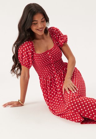 BUBBLEROOM - Smock Viscose Dress - XL