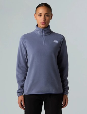 The North Face W Glacier Fleece 1/4 Zip Jacket - Purple - S