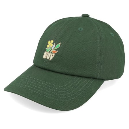 HUF - Verde unconstructed Boné - Bloom Cv 6 Panel Hat Hunter Green Dad Cap @ Hatstore
