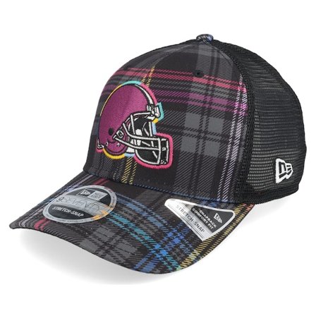 New Era - Cleveland Browns NFL24 Crucial Catch 9SEVENTY Tartarn Trucker Trucker Black Cap - NFL @ Hatstore