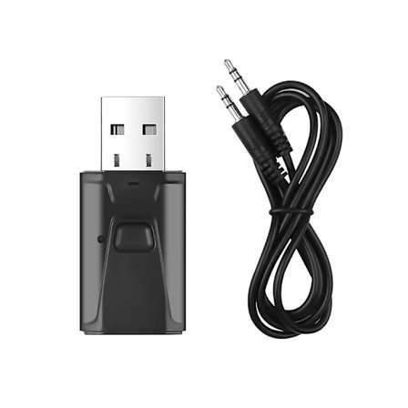 2-i-1 Bluetooth 5.0 Audio Sender/Modtager Mini Stereo Musik Audio Modtager AUX RCA USB 3,5 mm Jack Til TV PC Bil Sæt Håndfri Trådløs Adapter