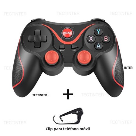 Med stativ Terios T3 Bluetooth Gamepad Controller til Android PC Trådløs Joystick til Switch/PS3 Tilbehør Kompatibel med Nintendo Switch og P