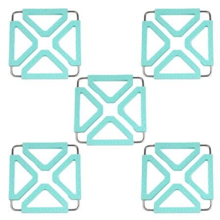 5-delt silikon tripodfot, utvidbar med rustfritt stål