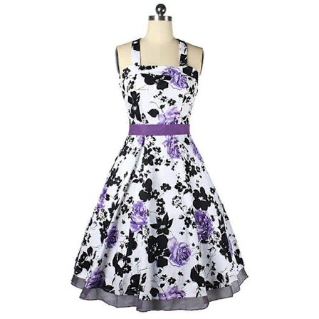 Kesämekko Hepburn-tyyliin, kapea iso peplum-kuplahame