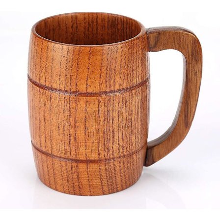 Håndlavede Træfadeformede Øl Krus, Klassiske Trævin Kande, Naturlige Og Miljøvenlige