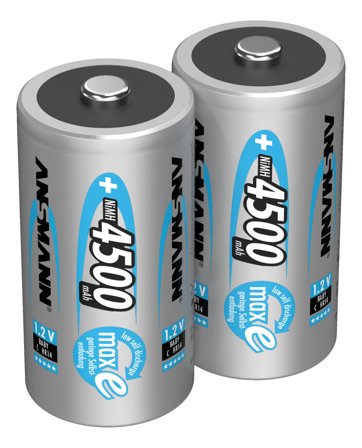 Ansmann 5035352 Batteri oppladbart, Baby C, NiMH, 2-pakning, Elfordeling & strømforsyning