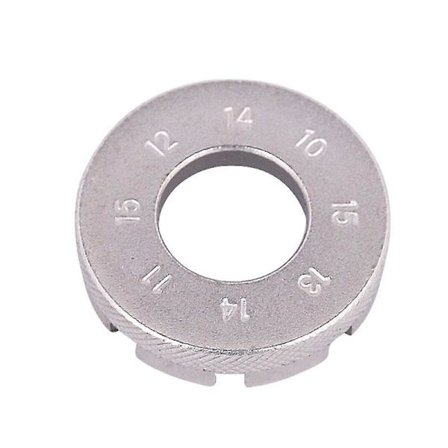 1 stk. 8-vejs Cykel Eger Nippel Nøgle Stål Sølv/sort Letvægts Hjul Fælg Nøgle