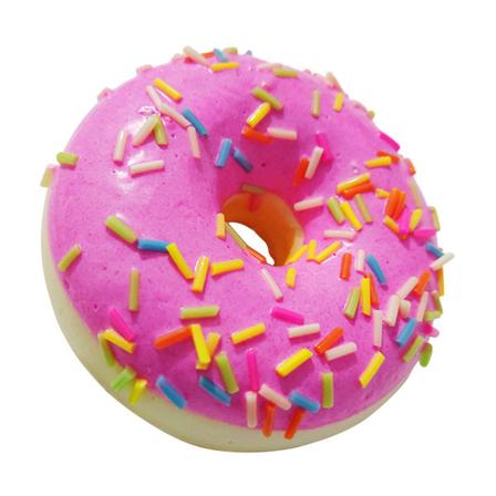 6,2 cm DIY Donitsi Novelty-lelu Stressiä Lievittävä Hidasnousu Simuloitu Kakku Squishy Hauska Puristuslelu Tarvikkeet Vaaleanpunainen