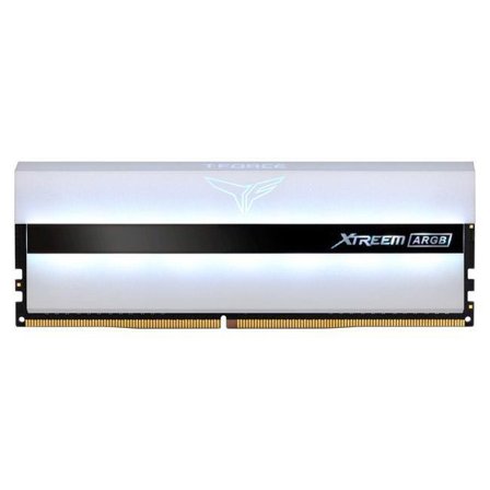 Team Group T-Force Xtreem ARGB White - DDR4 - sett - 16 GB: 2 x 8 GB - DIMM 288-pin - 3200 MHz / PC4-25600 - ikke-bufret
