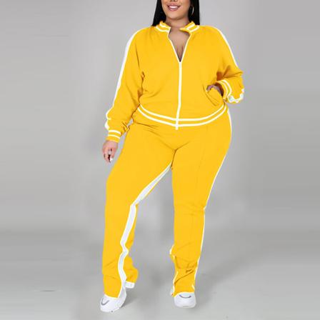 Kvinnor Långärmade Lounge Set Slim Leg Sweatsuits