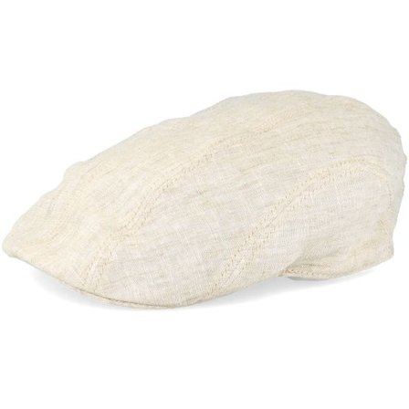 Stetson - Beige flatcap Keps - Ivy Linen Beige Flat Cap @ Hatstore