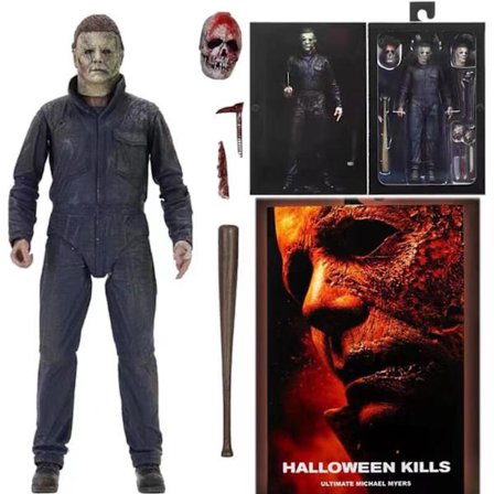 Halloweens Michaels Myers Anime Figur Leke Samlemodell Statue Leker PVC Figurer Skrivebords Ornamenter Fans Samlemodell