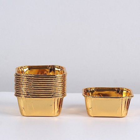 50 st aluminiumfolie plåtbägare Dessertkoppar H H