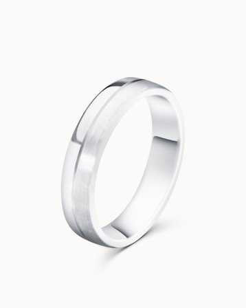 Philip Vigselring för Herr 18K Vitguld - Vintage Design hos VANBRUUN